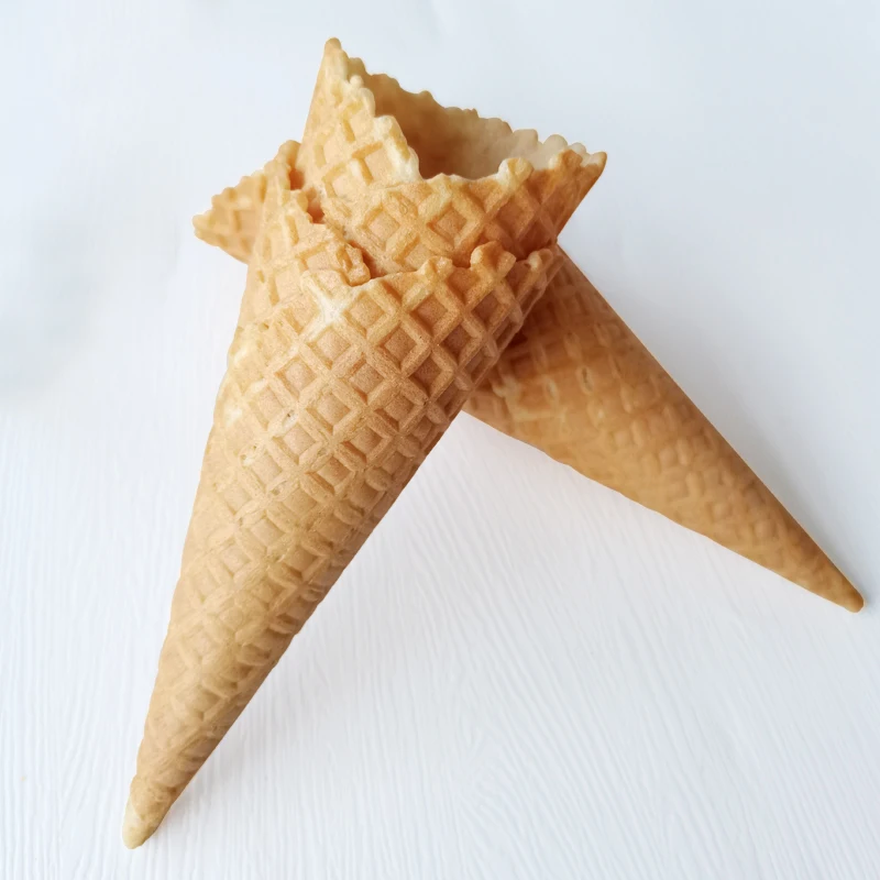 Automatic Horizontal Ice Cream Cone Wafer Cone Waffle Cone Plastic Bag Pillow Type Flow Wrapper Packaging Machine