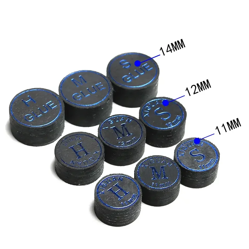 Premium Multi Layer Leather 11mm/12mm/14mm Billiard Pool Cue Stick Tips