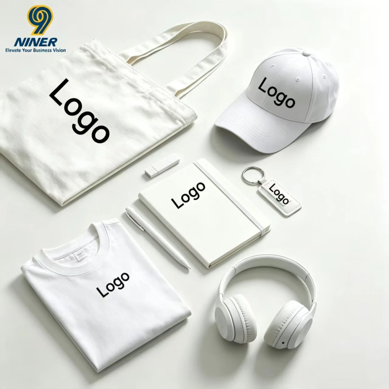 NINER Promotional Label Marketing Business Exhibition Gift Box Set Custom Logo Real Estate Company Corporate Souvenir Gift Set
