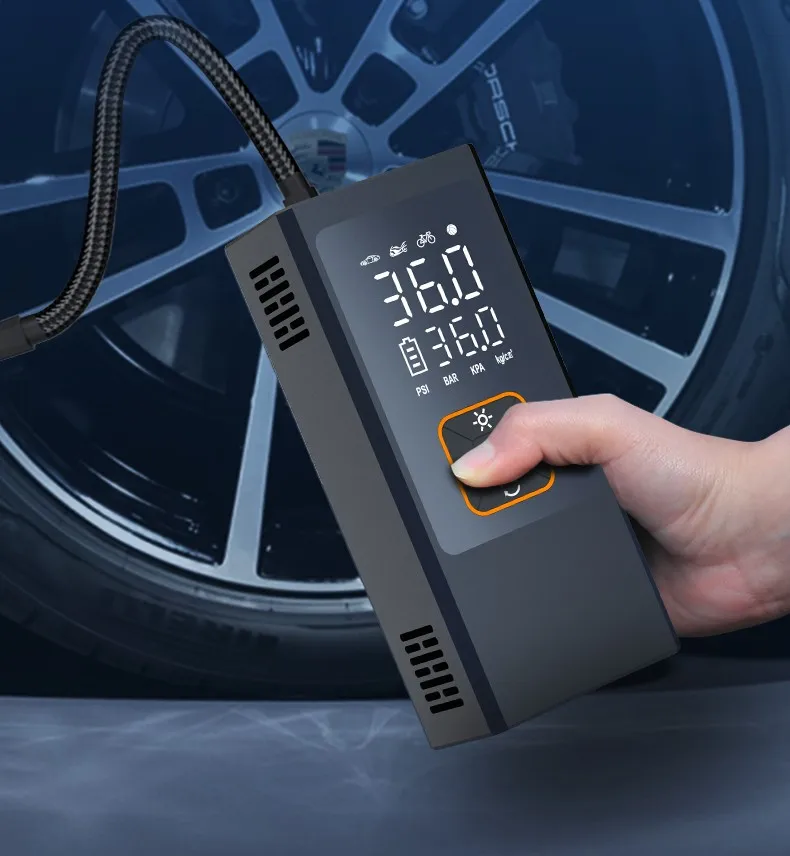 Acquista Pompa D'aria Portatile Per Auto 150 PSI Compressore D'aria Senza Fili Gonfiatore Elettrico Portatile Per Pneumatici Con Luce LED In Italia A Partire Da 39 - Foto 4