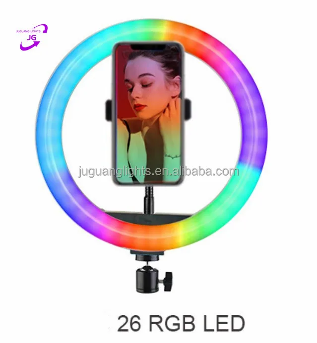 Hot Sale 10 Inch Rgb Led Fill Lamp With Remote Control Tik Tok Rgb Ring Light Buy Led Rgb Ring Light Selfie Rings Led Tik Tok Photography 10 Inch Small Ring Light Ring Light Rgb With Tripod Stand