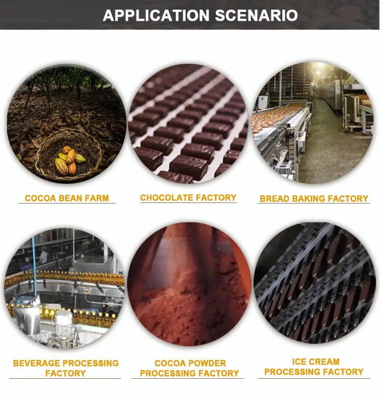 Cocoa Butter Extraction Machine Cocoa Bean Roasting Colloid Cocoa