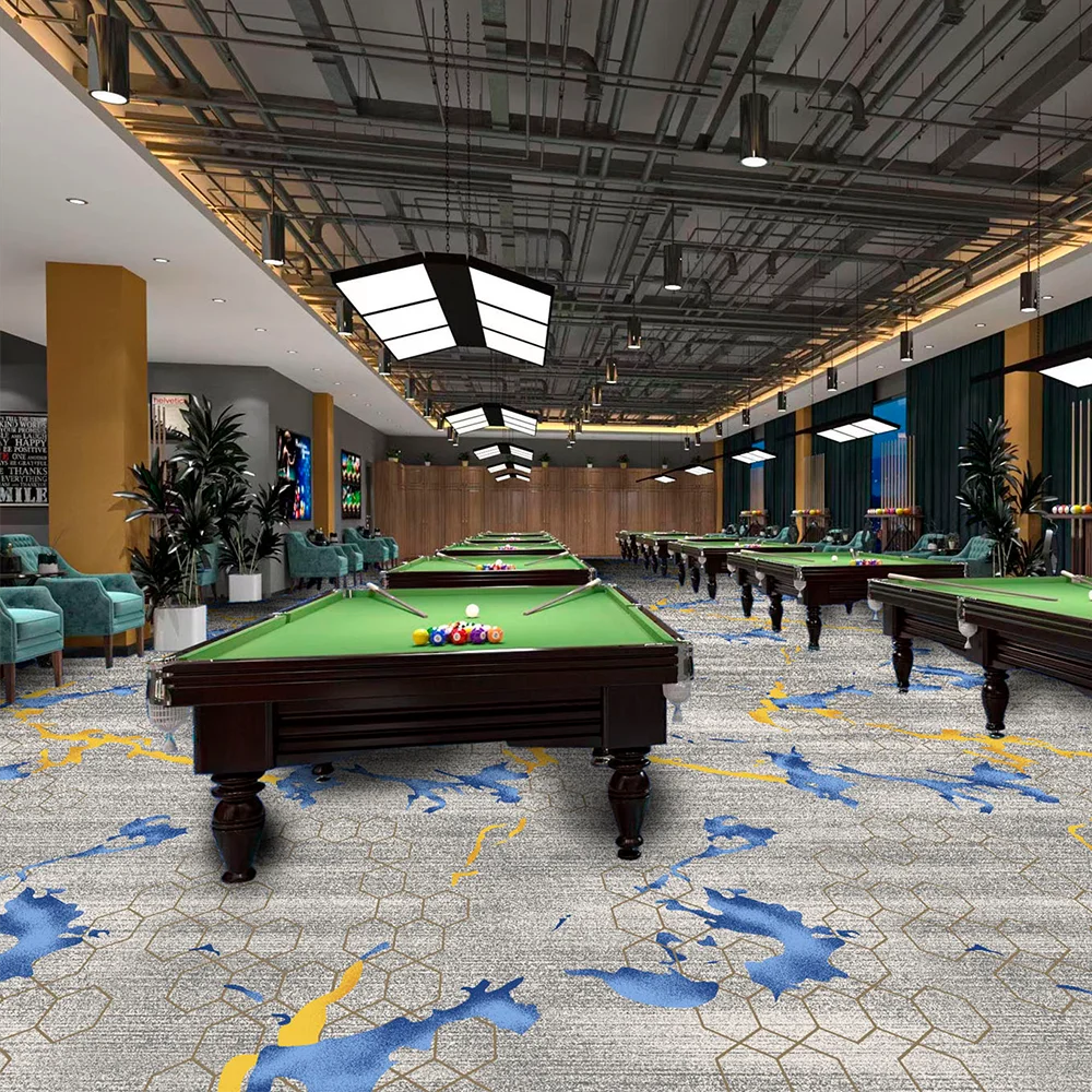 3D Printed Tufted Loop Pile Modern Wall-to-Wall Banquet Hall Carpet for 5-Star Hotel Lobby