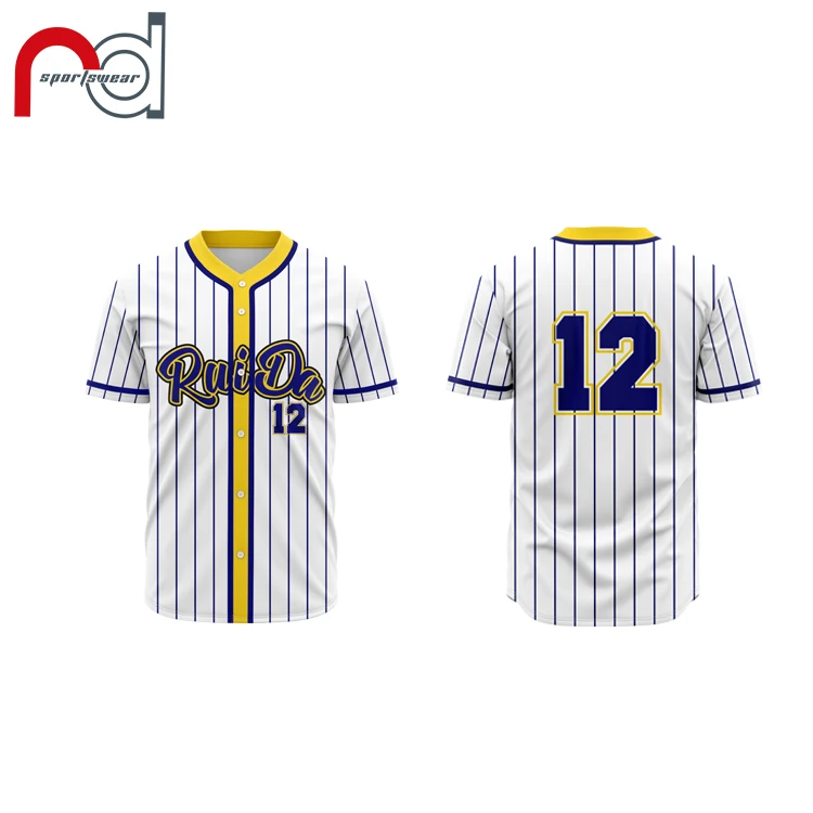 Wholesale De rayas camisa de béisbol de rojo y oro de softbol camiseta  sublimada uniforme de béisbol en blanco camisetas From m.alibaba.com