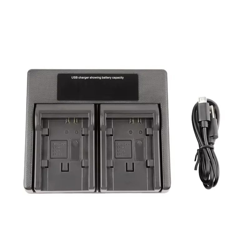 BP-828 Battery Dual Charger with LCD Light BP 828 for Canon BP820 BP827 BP819 BP808 IVIS VIXIA HF G30 G40 XA20 XA25 XA35 Battery