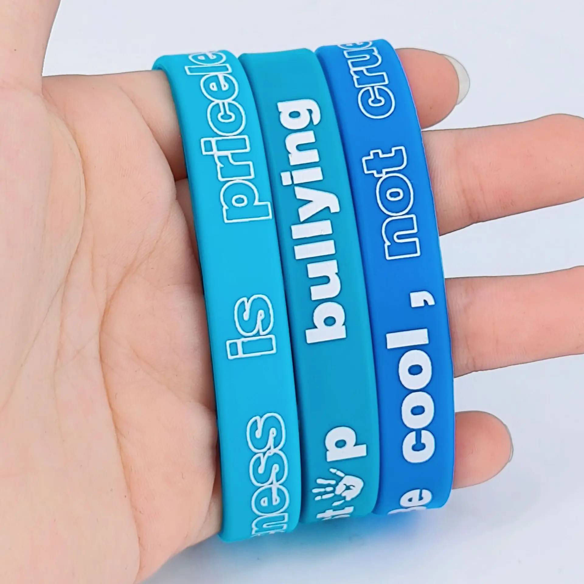 Anti Bullying Silicone Wristband with a Theme for Teenagers, Used to Promote Anti Bullying Wristbands manufacture