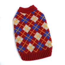 High Quality Eco-Friendly Acrylic Classic Luxury Floral Pattern Knitted Pet Coat New Fall/Winter Fashion Design Dog Clothing