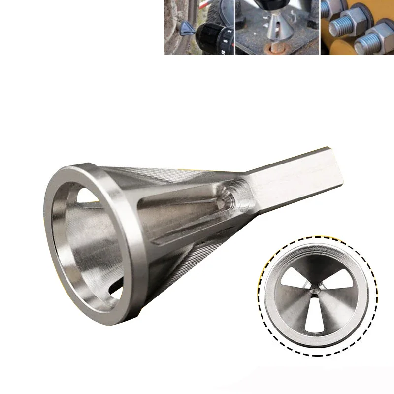 Outil De Chanfrein Externe Débavurage Tige Hexagonale - Acier CR12MOV Pour Tuyaux Et Boulons