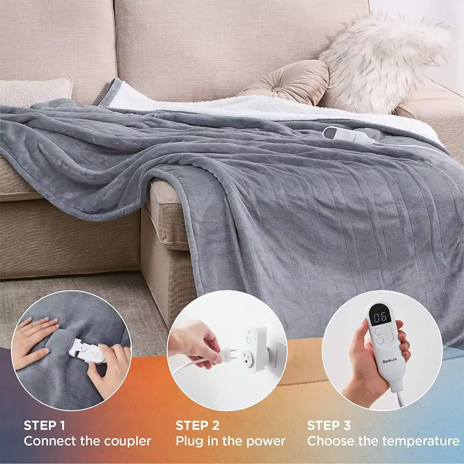 Digital Heating Electric Blanket, 110-230v - detail 10