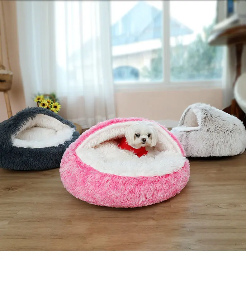 Soft Plush Pet Bed Houses Dropshipping Wholesale Washable Luxury Large