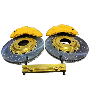 Big Brake Kit Forged Front 6  Pistons  Six Pot  9N  brake kit with gold bell For Rims 19 20 21 Inch for A6 Q8  a7 q7 Audi A8 d4