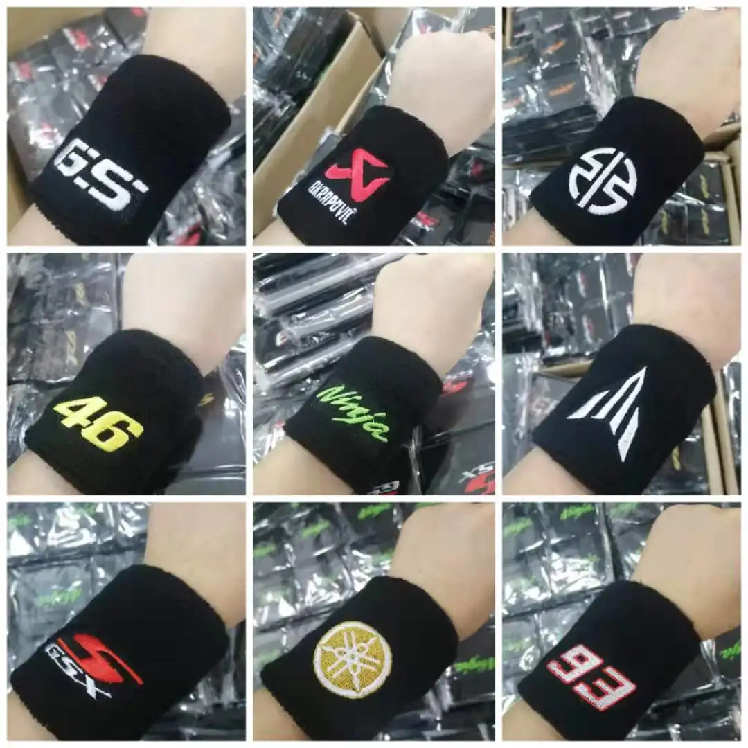 Sweatband Headband Custom Embroidery Pattern Cotton Sport Terry Cloth