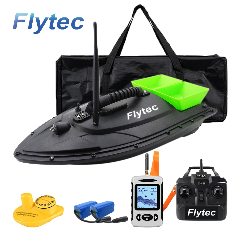 Flytec 2011-5 New Ungrade Rc Bait Boat 5.4km/h Fishing Tools
