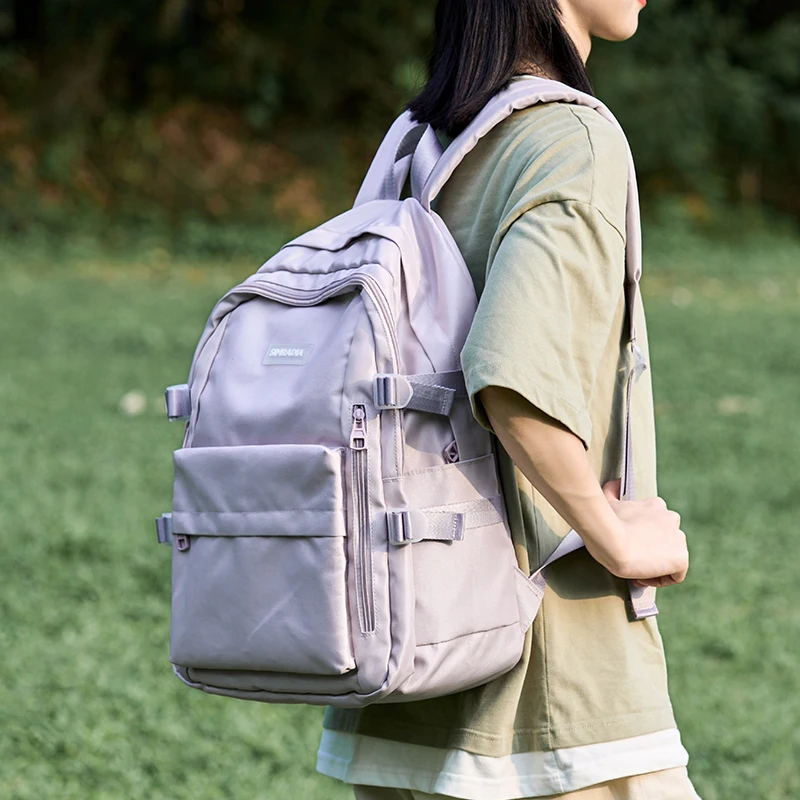 Large Capacity Custom Kids Backpack Waterproof School Bag Blue Black Khaki Hiking Daily Backpack for Boys and Girls