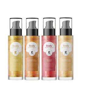 Fresh 100ml Pure Essential Body Moisturizer Oil with Vitamin E & Mica Sunflower Infused Brightening Oil Free Sample