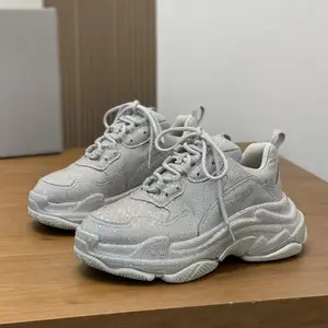 Luxury Men's Genuine Leather Cushioned Training Shoes Designer Platform Sneakers for Casual Workouts