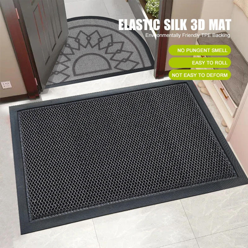 Better Dust Removal Effect Easy to Clean 3d Mesh TPE Backing Door Mat