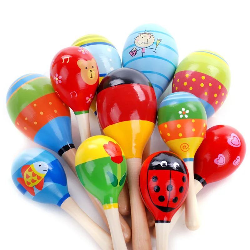 instrument wooden rattle maracas cabasa music instrument mini