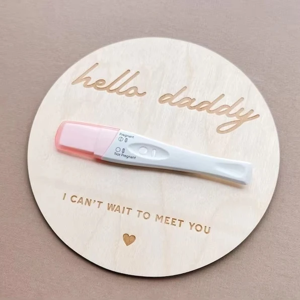 Surprise Gift Pregnancy Test Keepsake Cards for Newborn