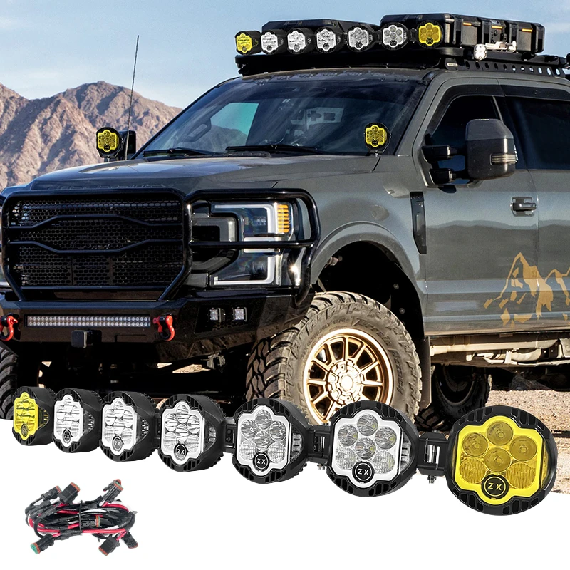 52 Inch Modular Waterproof LED Light Bar Offroad Roof Rack 12V-36V