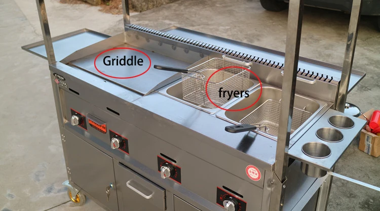 
Заводская цена, уличная Мобильная корзина для еды, корзина для хот-догов, гриль, мобильная корзина поставщика 