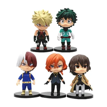 5 pcs/set Japanese Anime My Hero Academia Action figures Model Toys for Collection