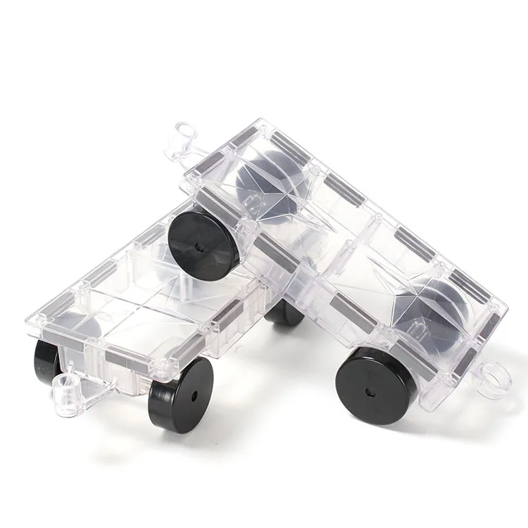 MNTL STEM Kids Educational Magnetic Block Toys 2pcs Magnetic Tiles Car Toy for Montessori Kindergarten