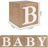 สีน้ำตาล-BABY (กระดาษการ์ด+ผิวผ้ากระสอบ)