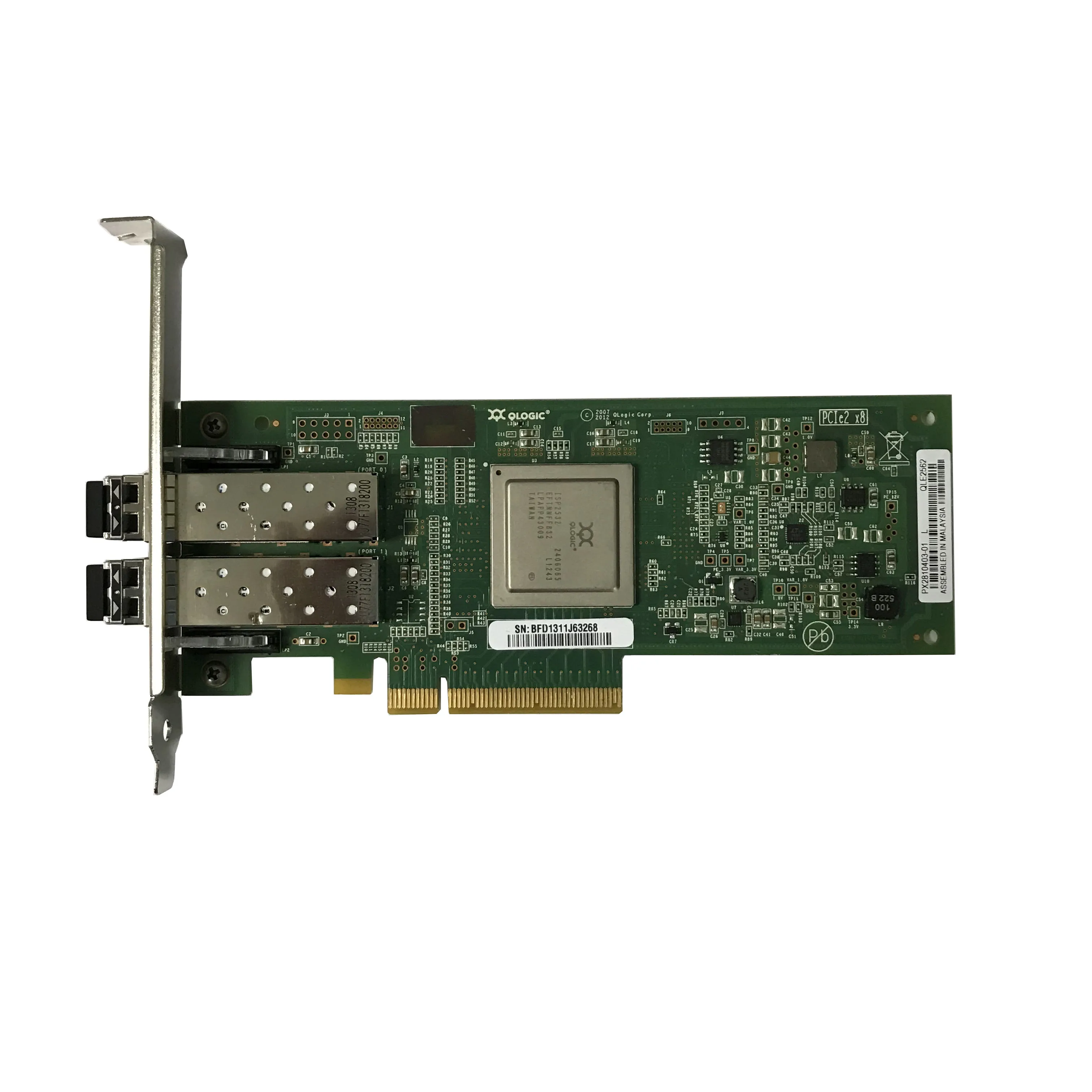 Q Logic LP ISP2532 8Gb Fibre Channel Dual Port PCI Express HBA
