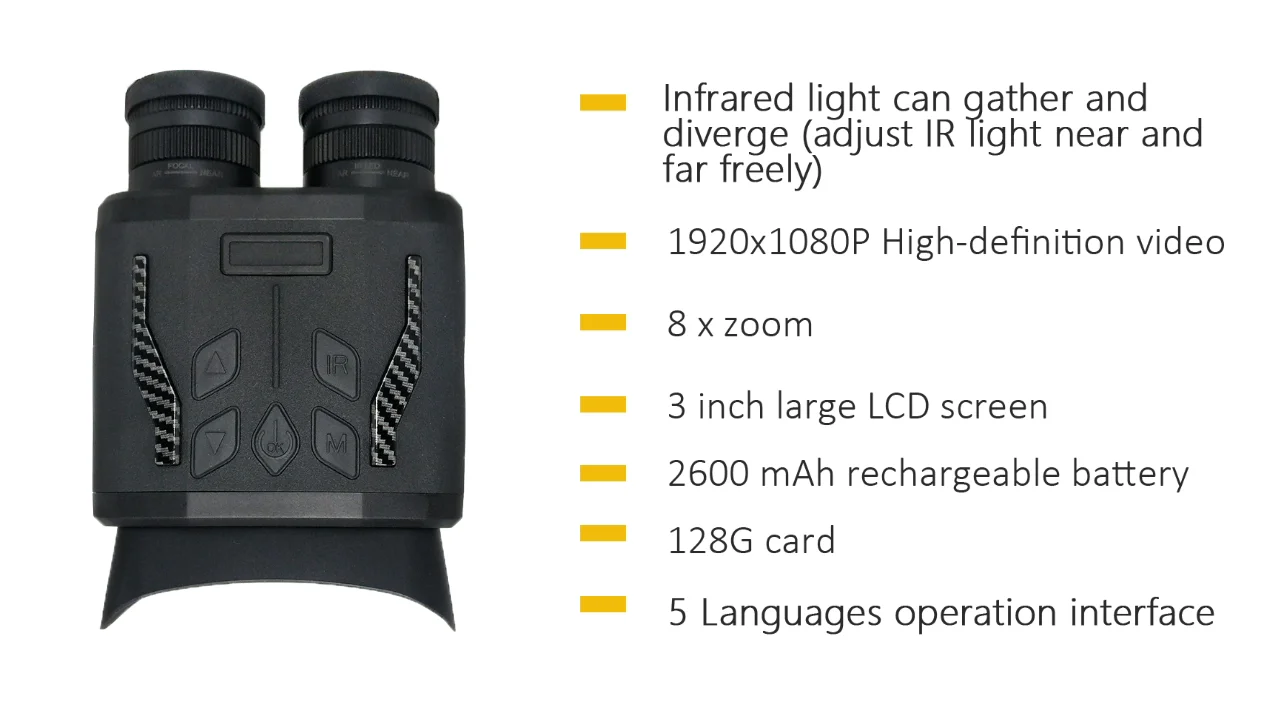 Secozoom Long Distance Nv800pro Gear Fhd Top Night Vision Binoculars