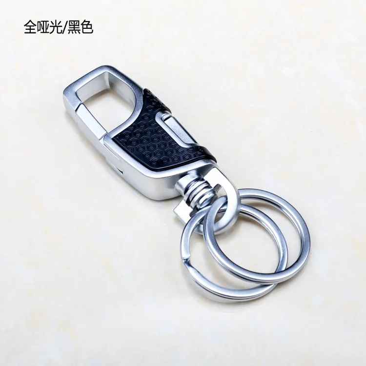 New Fashion Men's Car Waist Hanging Metal Keychain, Metal Key Ring