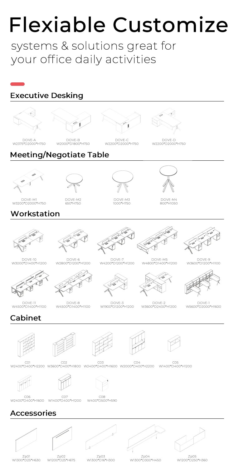 Meeting Table for Office Workstation manufacture