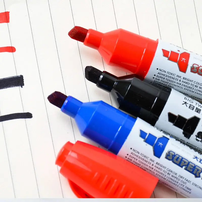 Нетоксичный маркер для компакт-дисков черный перманентной ткани на заказ водонепроницаемый двойной наконечник перманентные маркеры ручка