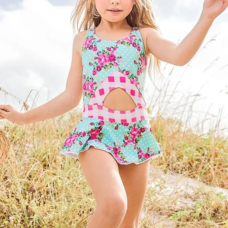 Lovely Little Girls One Piece Flounce Swimsuit Fashion Kids Swimming Dress Swimwear Buy Beautiful Little Girl Swimwear Junior Girls Swimwear Lovely Girl Super Bikini Swimwear Product On Alibaba Com