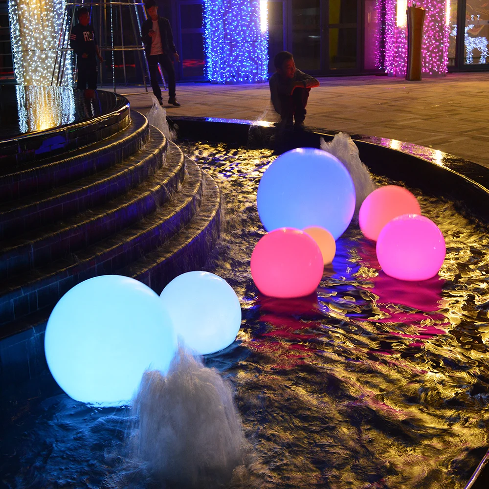 Led Ball Rechargeable Waterproof Outdoor Large Plastic Illuminated Led Light Ball  LED Light