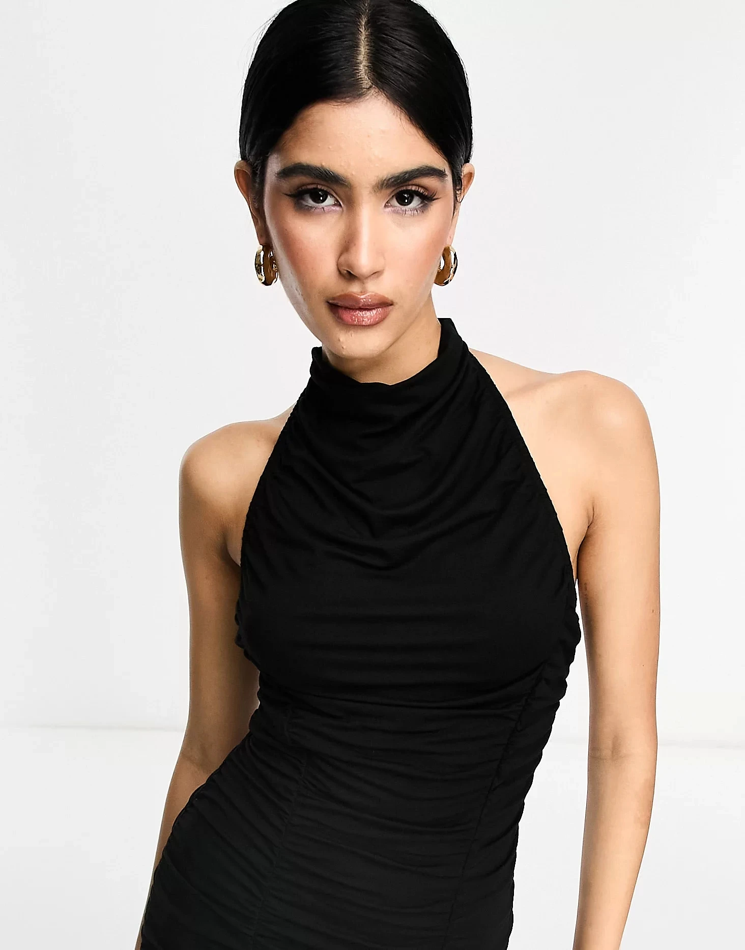 Halterneck Fitted Sexy Party Dresses Ruched Side Fashion Dress Cut Out Designer Club Dresses Halterneck Fitted Sexy Party Dresses Ruched Side Fashion Dress Cut Out Designer Club Dresses
