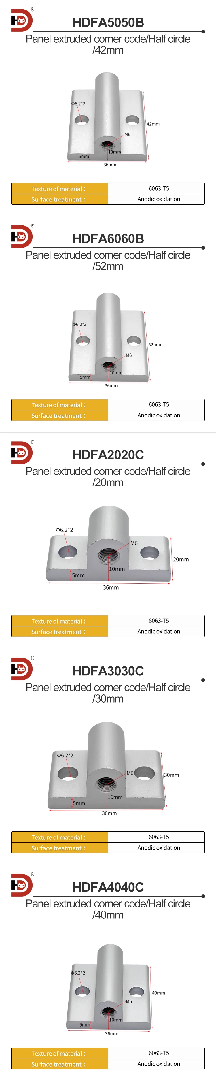 Aluminum Profile Sheet Fixed Connectors, Panel Spacing Blocks, Foot Wheels, Acrylic Fasteners, Right Angle Locking Brackets factory
