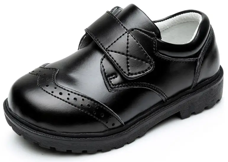 Классическая Высококачественная детская обувь для мальчиков повседневная выступлений кожаная под костюм школьников