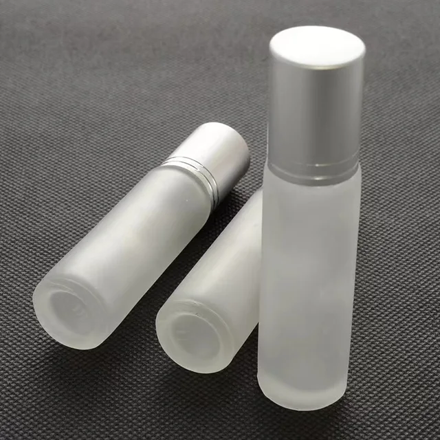 High Quality Frosted 10ml Roll On Bottle Glass Perfume Bottle With Roller Ball