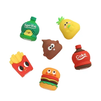 Mini taille-crayon de fantaisie en PVC 3D avec dessin animé taille-crayon manuel pour décoration de bureau Mini taille-crayon de fantaisie en PVC 3D avec dessin animé taille-crayon manuel pour décoration de bureau