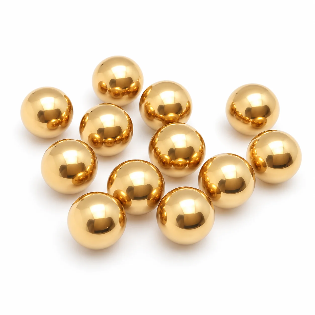 Factory Direct 1/4 Inch 6.35mm Solid Polished Brass Balls for Decorative Hardware and Precision Components