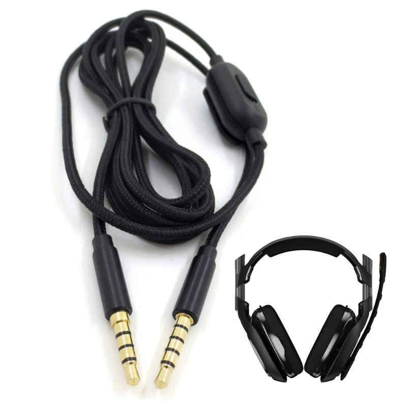 Cable Without Volume Control Yuhtech Câble Audio de Remplacement pour Casque Astro A10 A40 A30 A50 Câble de 3.5 à 3.5 mm pour PC MP3 MP4 