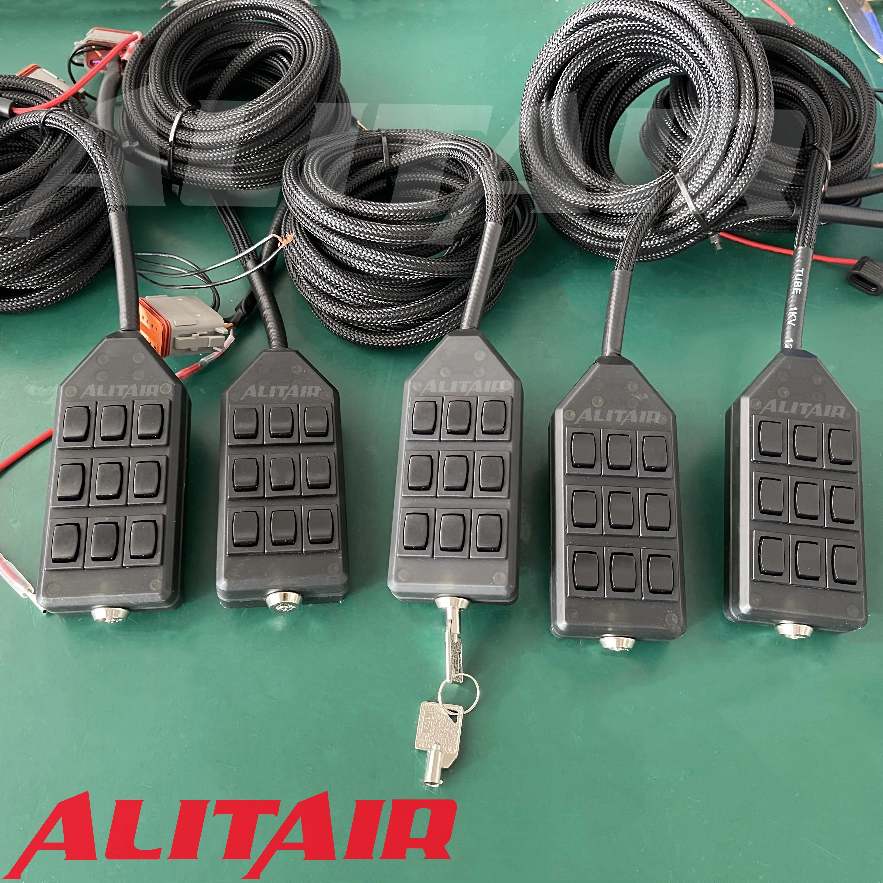 Air Ride Switch Box - AVS 9 Button Rocker Suspension System Controller