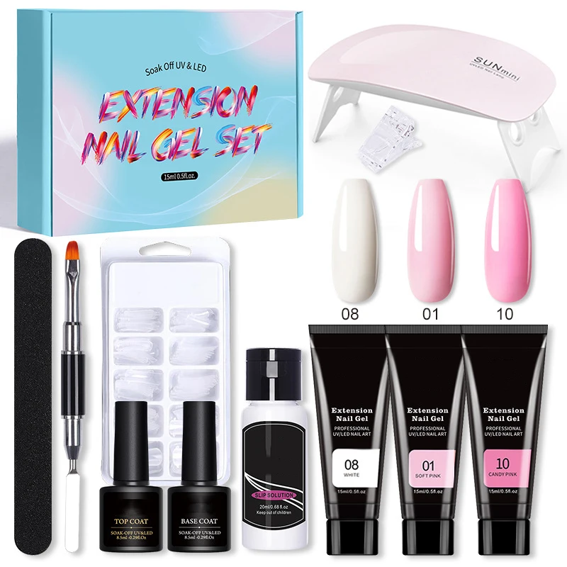 Professional Luxury Nail Supplies Poly Gel Nails Extension Gel Builder