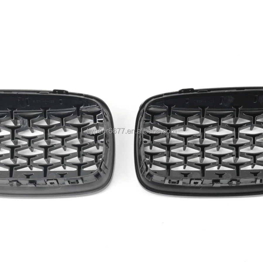product tiypeor diamond style gloss black kidney grille grill for bmw e90 e91 3 series 2009 2010 2011-7