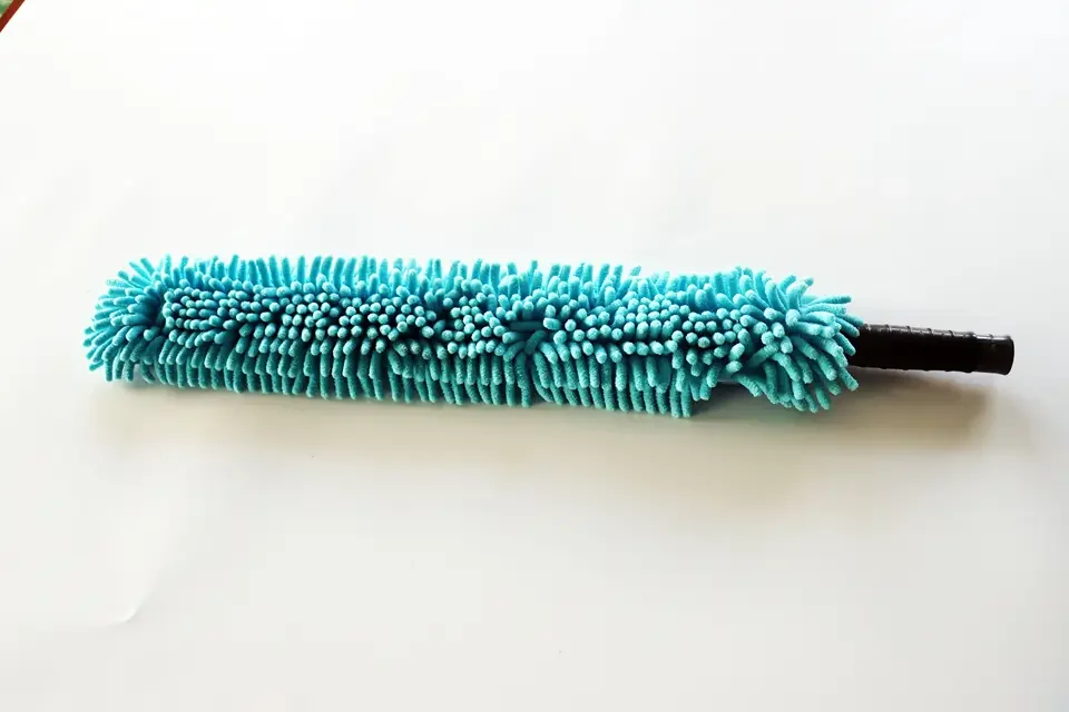 Высокий потолочный гибкий шениль Flex-and-Stay Duster со съемной тканью из микрофибры и выдвижным стержнем