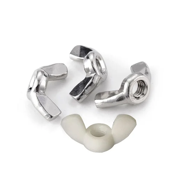 plastic wing nut M8 M10 SS304 Butterfly Nuts Precision Casting DIN315 Stainless Steel wing nut