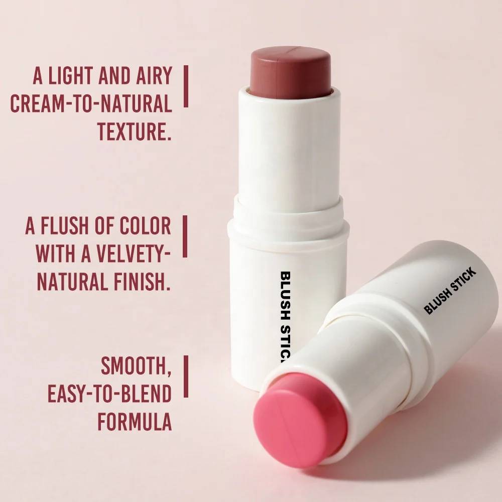 Face Makeup Cosmetics Contour and Blush on Stick Highlighter Custom Lip and Cheek Tint Rebranding Vegan Maquillaje Cream Blush