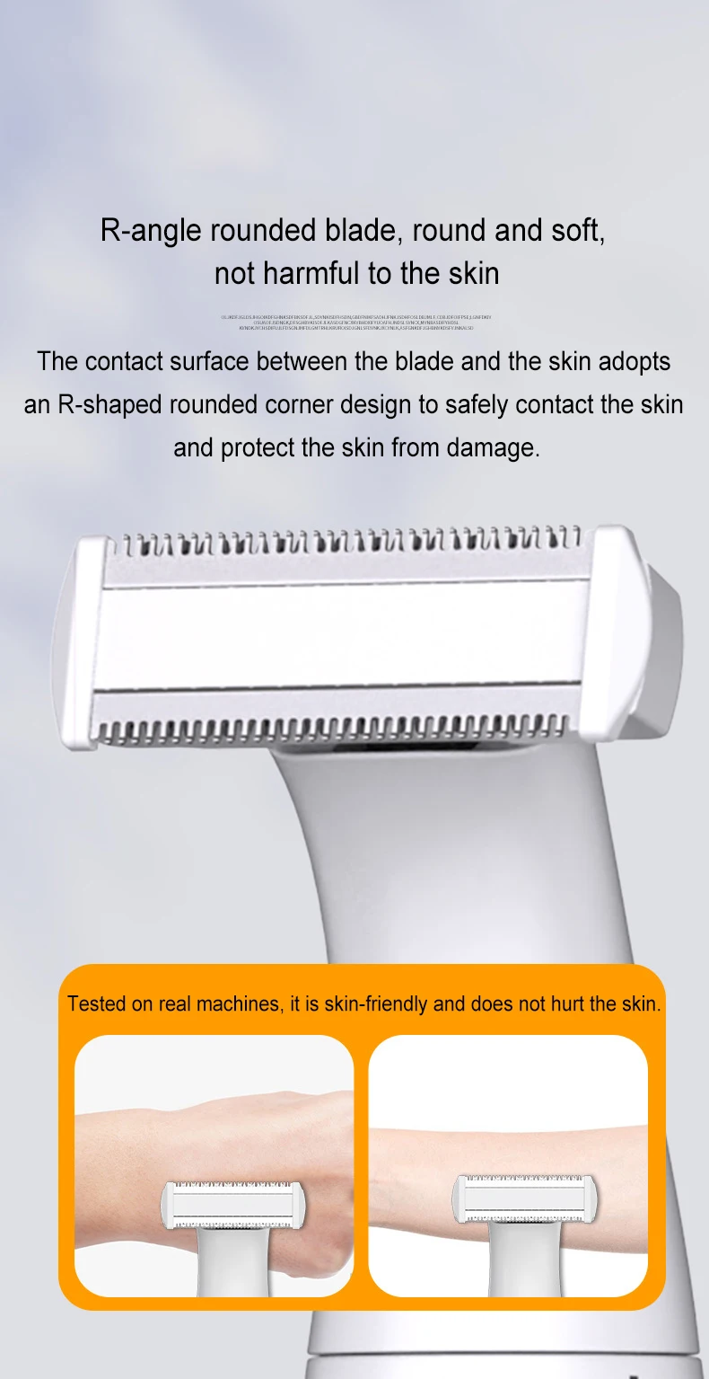 6 In 1 Longlasting Battery Life Multifunctional Professional Women's Epilator For Trimming