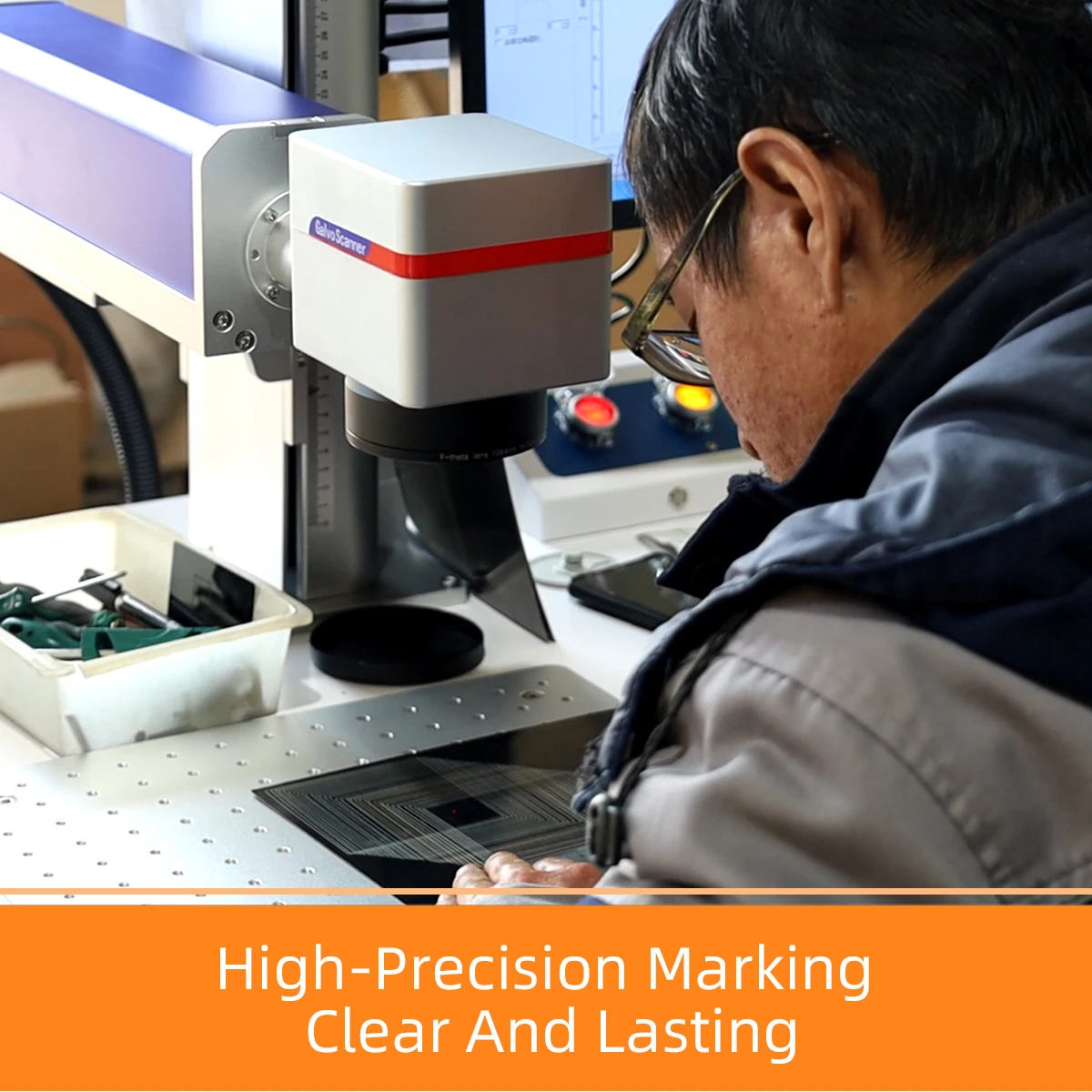 Laser Marking and Cutting Machine CO2 for Plastic Bottle Portable Hand Laser Engraving and Marking Machine